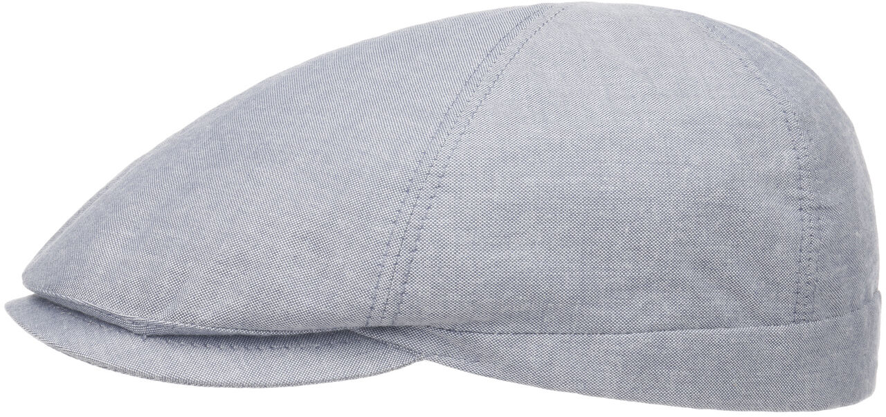 Płaski Kaszkiet 6 Panel z Ochroną UV, niebieski nakrapiany, 55 cm