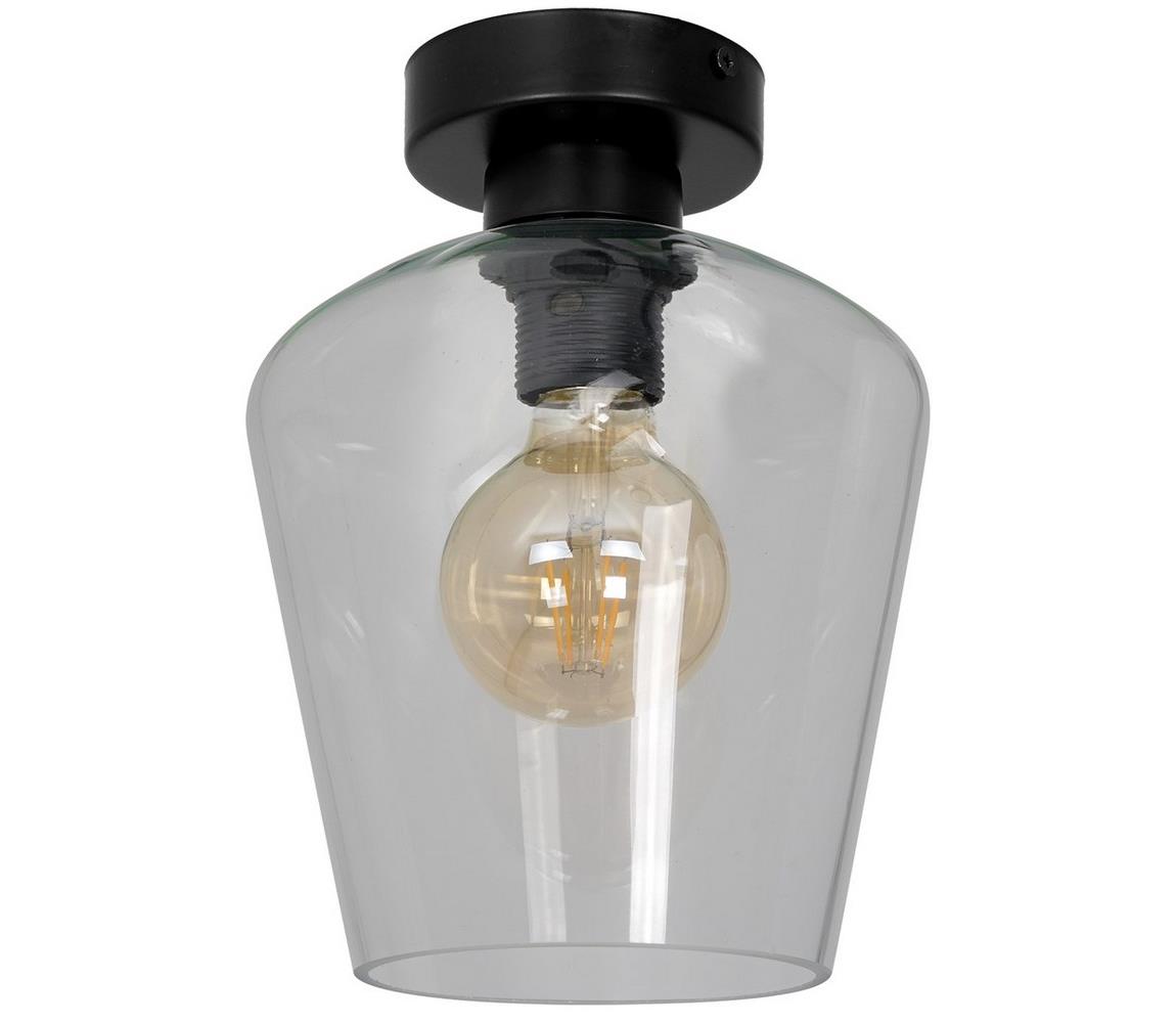 Lampa sufitowa Santiago, 1-pkt., przeźroczysta