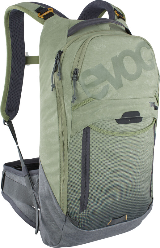 Evoc Trail Pro 10 Protector Backpack, light olive/carbon grey S/M 2021 Plecaki rowerowe 100119327-S/M