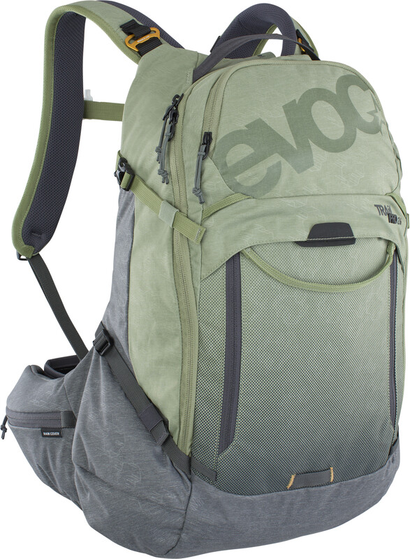 Evoc Trail Pro 26 Protector Backpack, light olive/carbon grey S/M 2021 Plecaki rowerowe 100117327-S/M