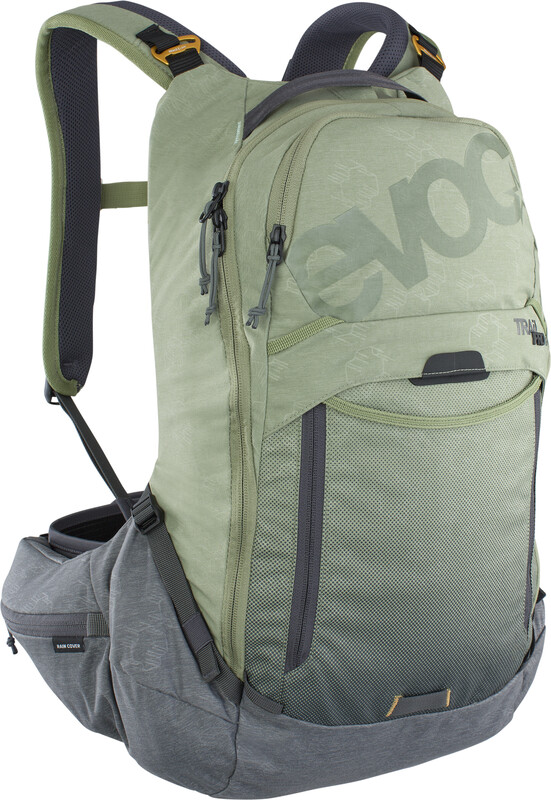 Evoc Trail Pro 16 Protector Backpack, light olive/carbon grey S/M 2021 Plecaki rowerowe 100118327-S/M