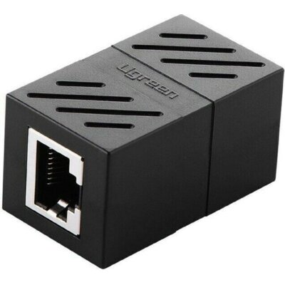 UGREEN Ugreen Cat5 łącznik kabla sieciowego RJ45, czarny 20390