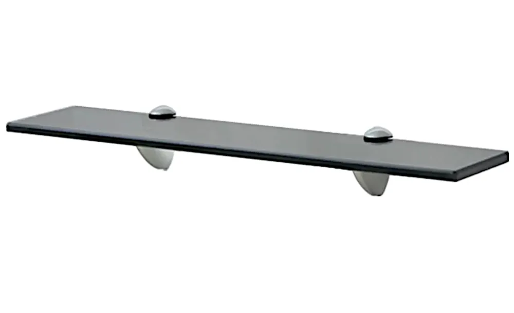 Solidna czarna półka szklana 50x20 cm D7-G66