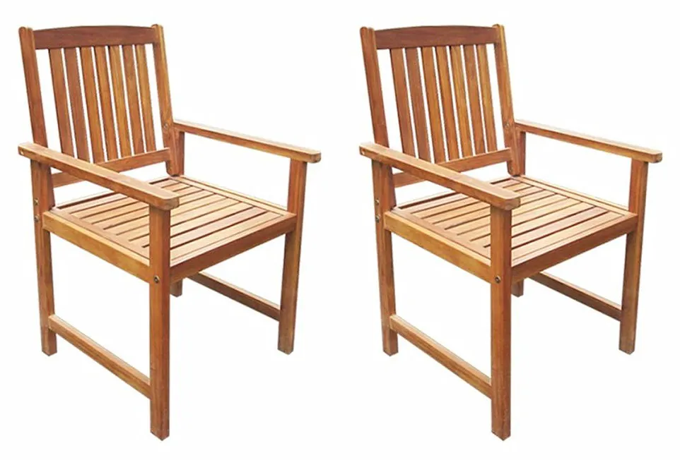 Zestaw drewnianych krzeseł ogrodowych P4-W09