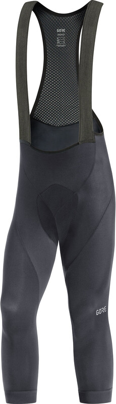 Gore wear WEAR C3+ Spodnie 3/4 na szelkach Mężczyźni, black L 2020 Spodnie szosowe 100569990005