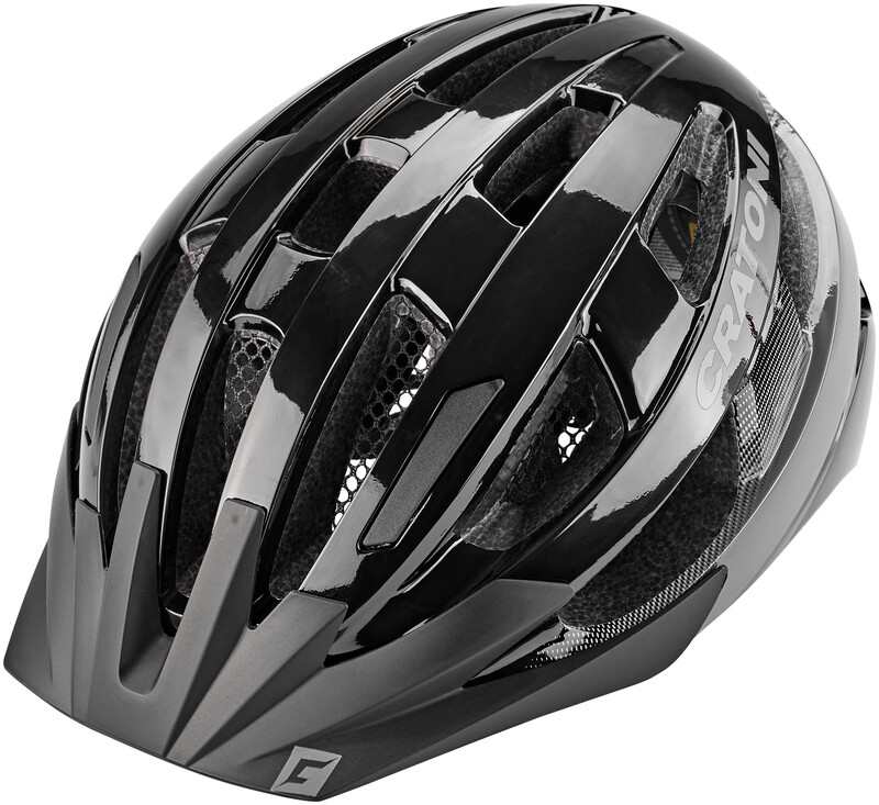 Cratoni Velo-X Kask, black gloss S/M | 52-57cm 2020 Kaski miejskie i trekkingowe 2015084000