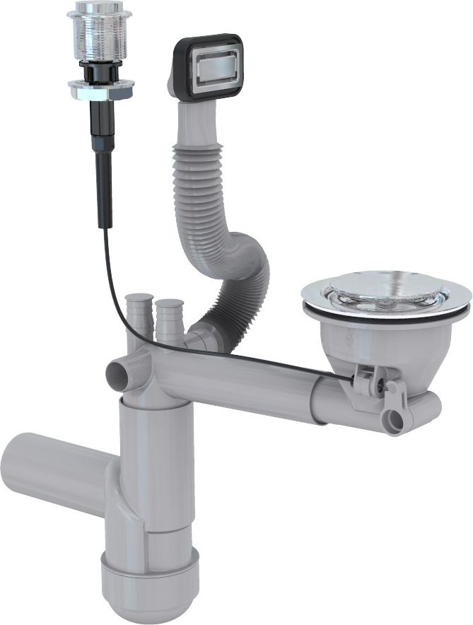 Alveus Armatura z syfonem 1 x 3,5'&apos PUSH-UP automat z przelewem magnetyczny) 1123351)