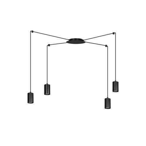 Emibig TRAKER 4 BL/BLACK 524/4 lampa wisząca 4x30W/GU10 IP20 524/4