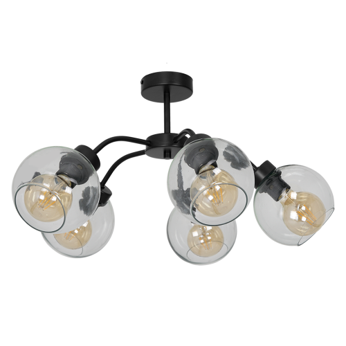 Milagro Lampa Sufitowa Sofia Clear 5x E27 MLP6596