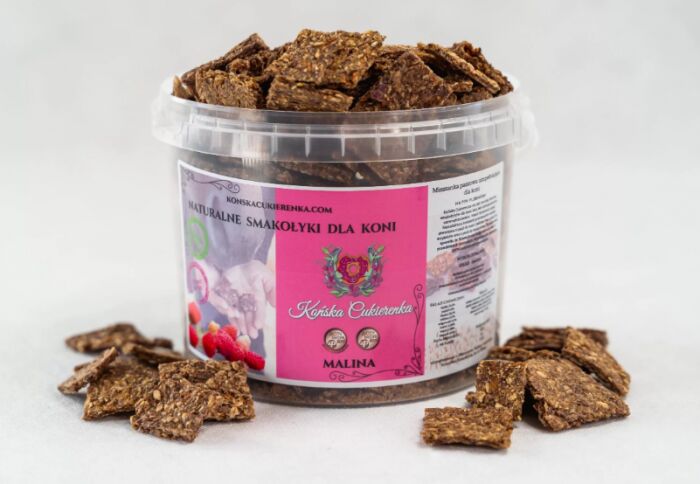 Końska Cukierenka - Jms Horse Treats Naturalne ciasteczka 3.5L - Końska Cukierenka - malina