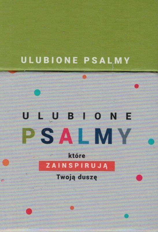 Szaron Ulubione psalmy które zainspirują Twoją duszę - Pudełko z wersetami na kartach