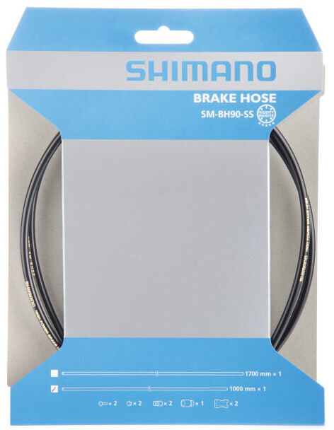 Shimano Przewód hamulcowy Deore SM-BH90 czarny / Montaż: tył