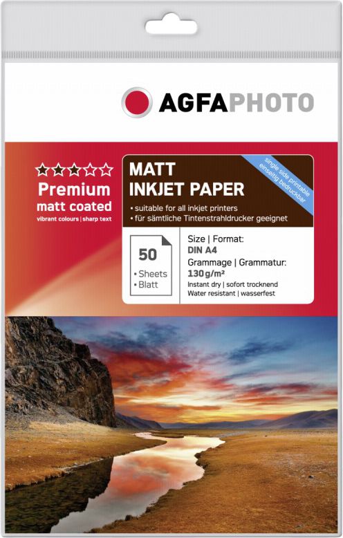 AgfaPhoto Papier fotograficzny do drukarki A4 AP13050A4M