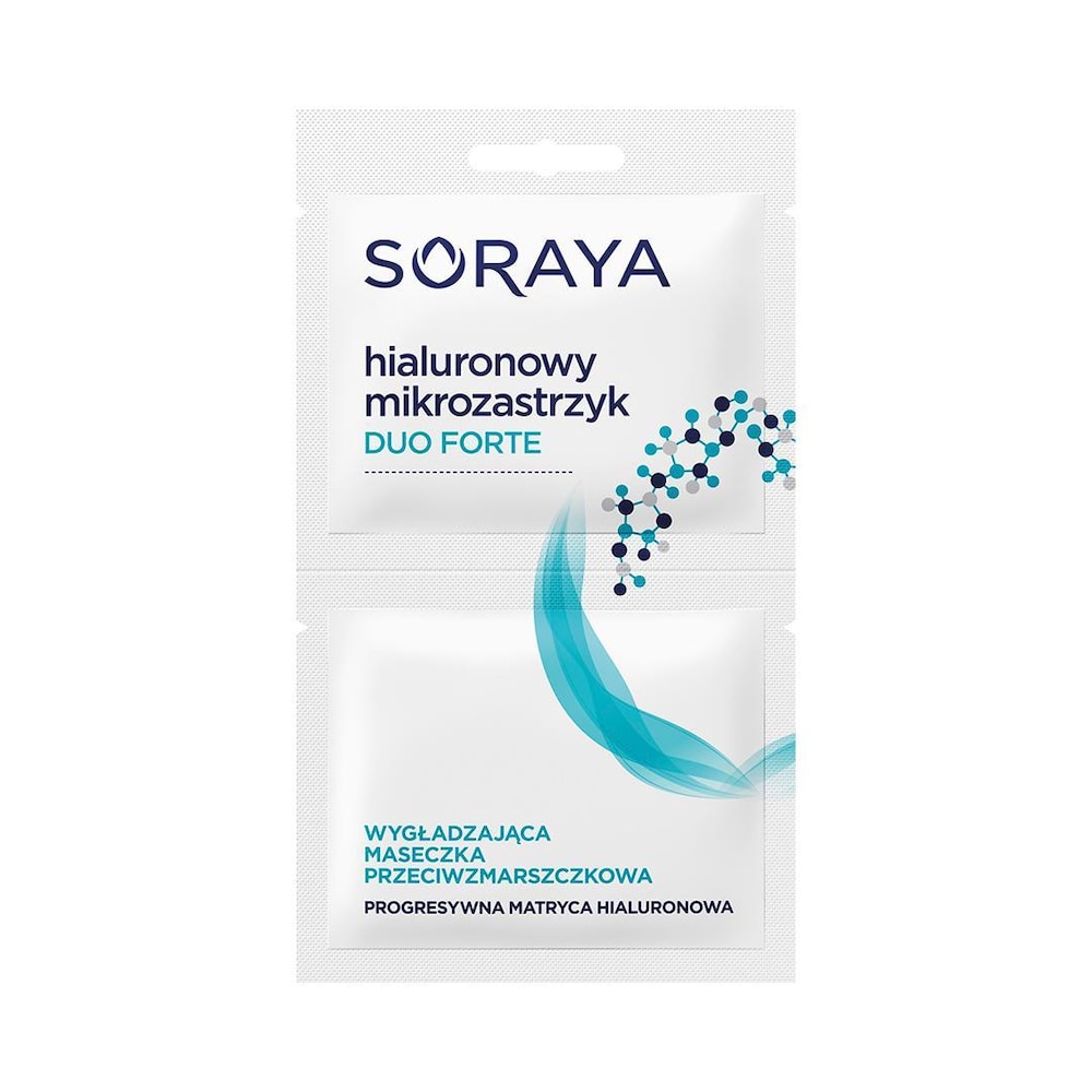 Soraya Hialuronowy Mikrozastrzyk Duo Forte 2 x 5 ml Wygładzająca maseczka przeciwzmarszczkowa