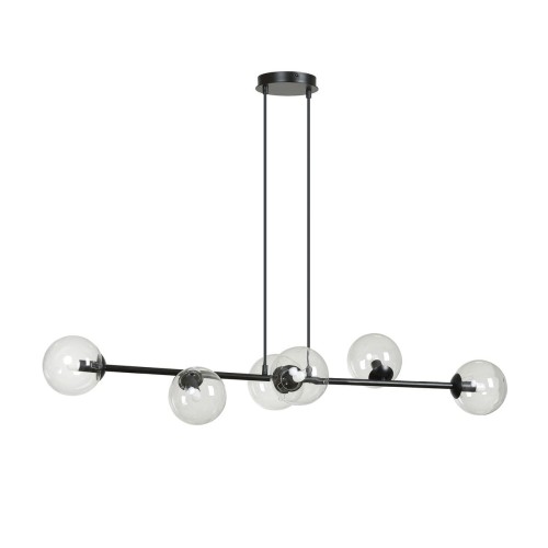 Emibig ROSSI 6 BL TRANSPARENT 874/6 lampa wisząca 6x40W/E14 IP20 874/6