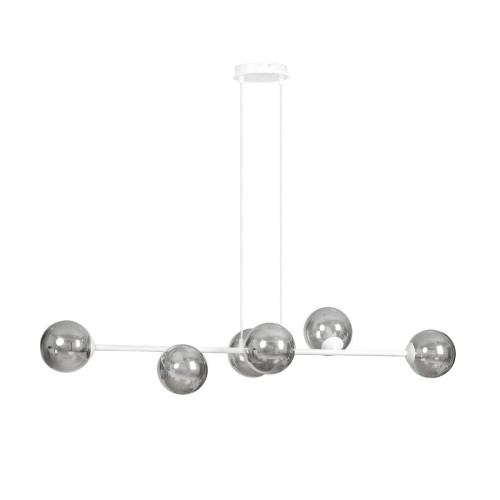 Emibig ROSSI 6 WH GRAFIT 878/6 lampa wisząca 6x40W/E14 IP20 878/6