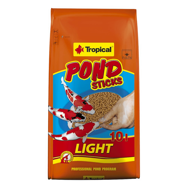 Tropical Pond Sticks Light pokarm w pałeczkach dla ryb stawowych 10l/900g