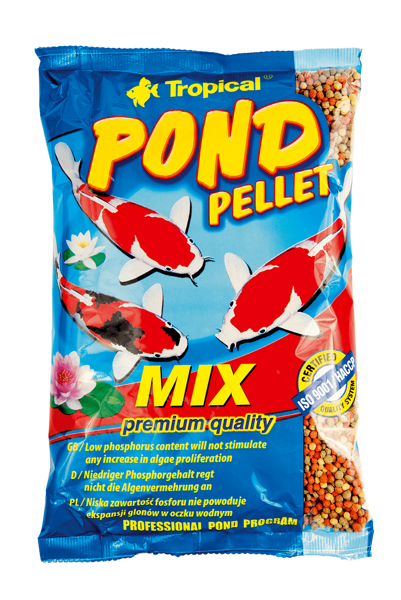 Tropical Pond Pellet Mix Size M pokarm o niskiej zawartości fosforu worek 1l/110g