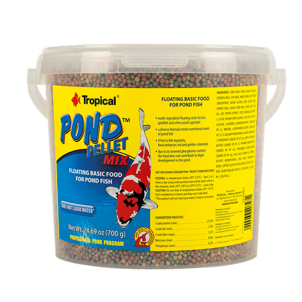 Tropical Pond Pellet Mix pokarm o niskiej zawartości fosforu 5l/700g