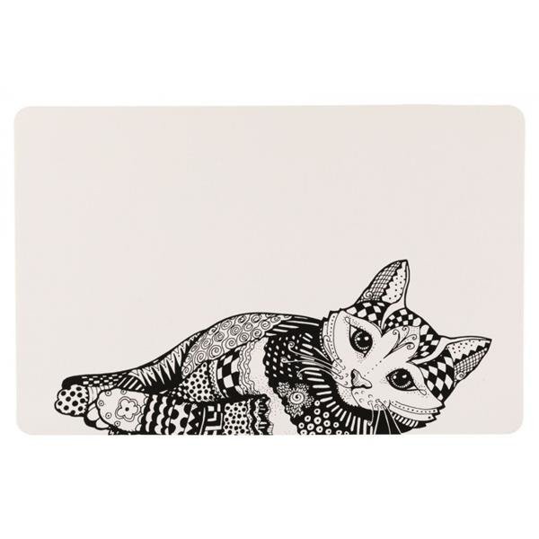 Trixie Podkładka pod miskę Zentangle Dł x szer. 44 × 28 cm