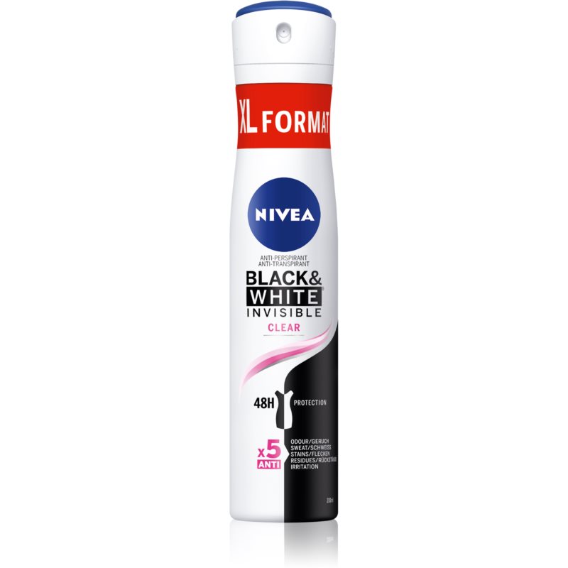 Nivea Antiperspirant Spray Black & White Clear 200 ml