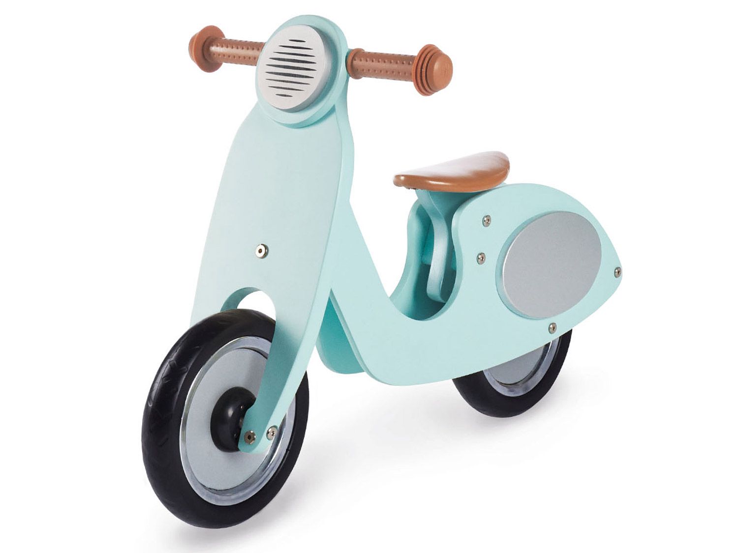 Pinolino Vespa Wanda, rowerek biegowy, drewniane, opony nieprzebijane, siodełko z 3-stopniową regulacją wysokości, dla dzieci w wieku 3-5 lat, miętowe