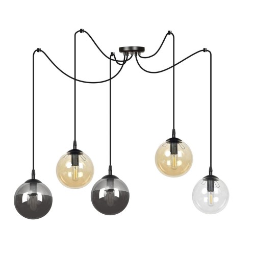 Emibig GIGI 5 BL MIX 939/5 lampa wisząca 5x40W/E14 IP20 939/5