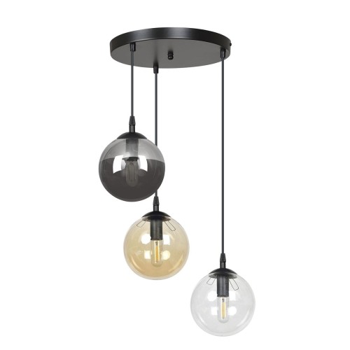 Emibig COSMO 3 BL PREMIUM MIX 714/3PREM lampa wisząca 3x40W/E14 IP20 714/3PREM