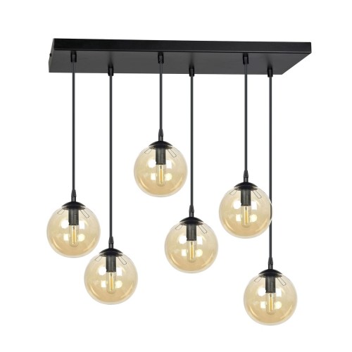 Emibig COSMO 6 BL MIODOWY 713/6 lampa wisząca 6x40W/E14 IP20 713/6