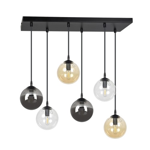 Emibig COSMO 6 BL MIX1 714/6M1 lampa wisząca 6x40W/E14 IP20 714/6M1