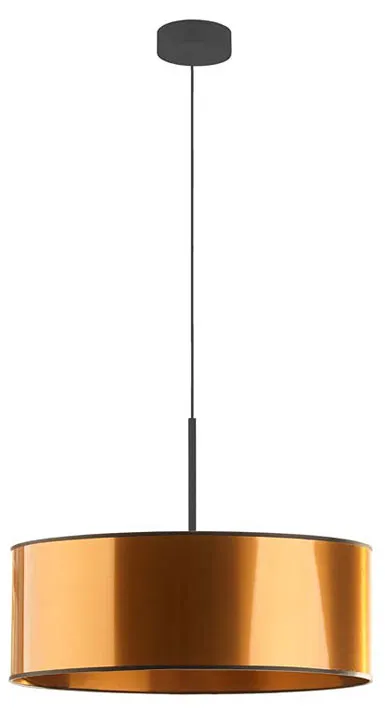 Miedziany żyrandol nad stół z abażurem 50 cm - EX873 S5-W67