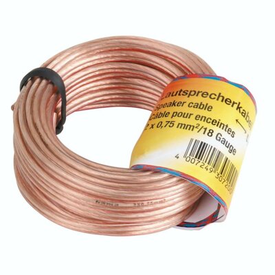Hama Przewód KABEL GŁOŚNIKOWY 2X0,75MM 10M 2051410000