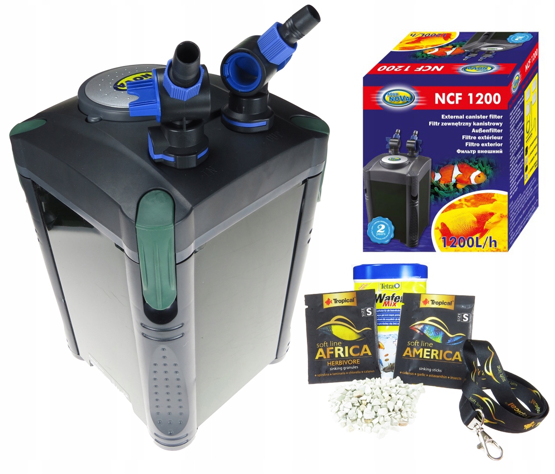 Aqua Nova Filtr zewnętrzny do akwarium NCF 1200l/h