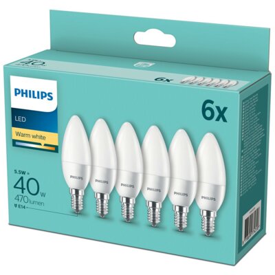 Philips ZESTAW 6x LED Żarówka E14/5,5W/230V 2700K