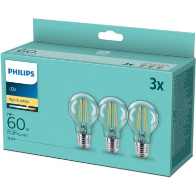 Philips Żarówka LED 929001387339 7W E27 3 szt.) 929001387339