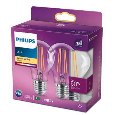Philips Żarówka LED 929001387368 7W E27 2 szt.) 929001387368