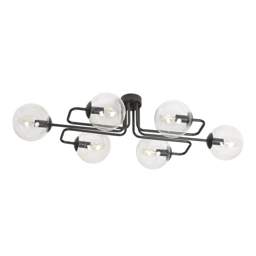 Emibig BRENDI 6A BL TRANSPARENT 831/6A lampa sufitowa 6x40W/E14 IP20 831/6A