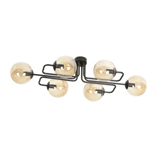 Emibig BRENDI 6A BL MIODOWY 833/6A lampa sufitowa 6x40W/E14 IP20 833/6A