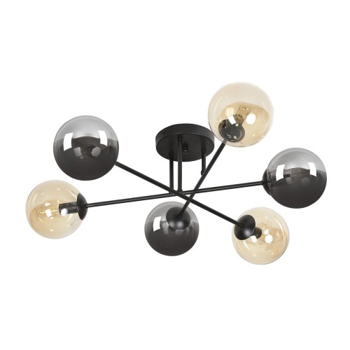 Emibig BRENDI 6B BL MIX 2 834/6B2 lampa sufitowa 6x40W/E14 IP20 834/6B2