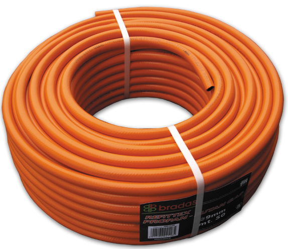 Bradas Wąż do gazu propan-butan 9mm 25m PB92525