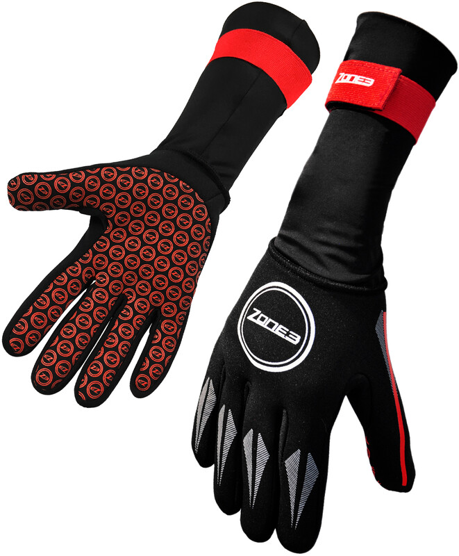 Zone3 Neoprene Rękawice pływackie, black/red L 2020 Akcesoria do pływania NA18UNSG108/L