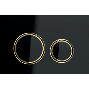Geberit 115.652.SJ.1 Przycisk uruchamiaj$178cy Sigma21 przedni szk$179o czarne pier$180cienie mosi$181dz