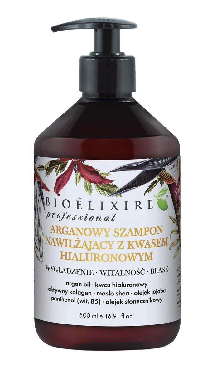 Bioelixire Professional arganowy szampon z kwasem hialuronowym 500ml