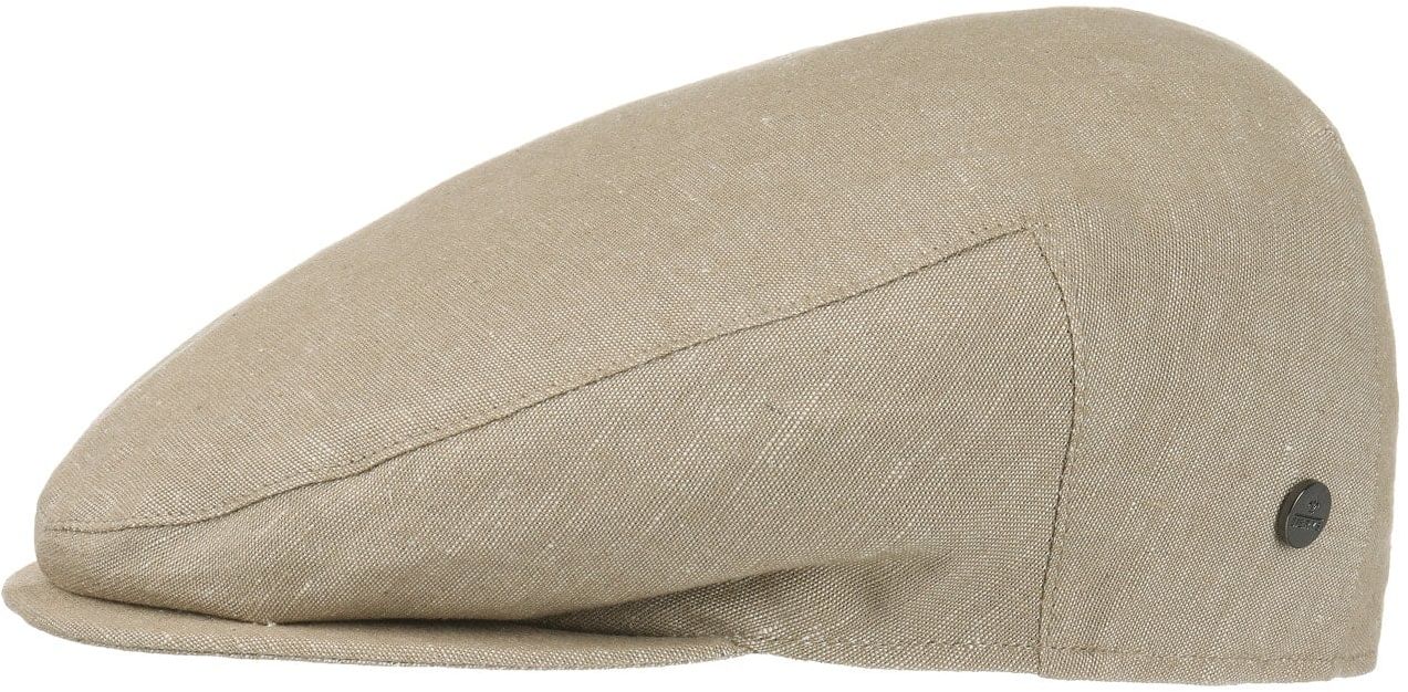 Kaszkiet Inglese Len by Lierys, beżowy, 55 cm