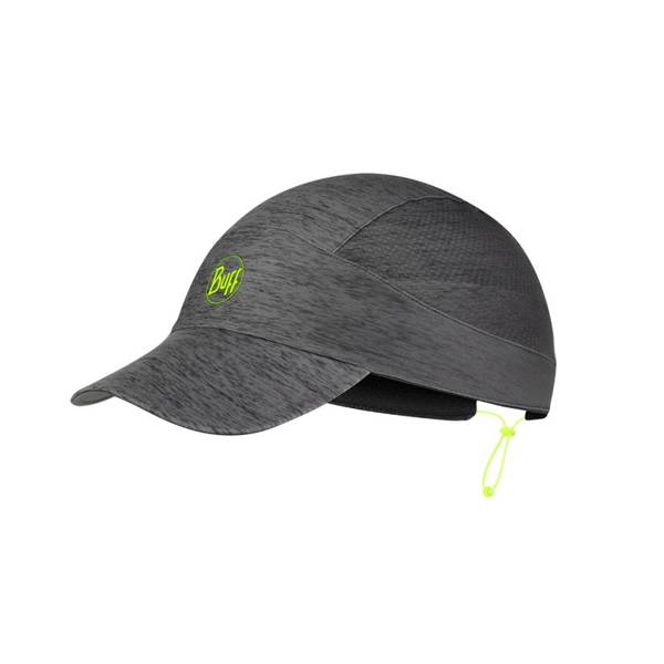 BUFF Czapka biegowa z daszkiem PACK RUN CAP Patterned R-Grey HTR