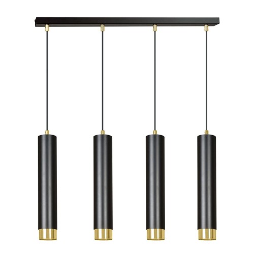 Emibig KIBO 4 BL/GOLD 644/4 lampa wisząca 4x30W/GU10 IP20 644/4