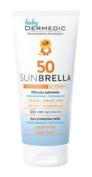 Biogened S.A DERMEDIC SUNBRELLA BABY SPF50 Mleczko ochronne wodoodporne dla dzieci 100 g 7050962