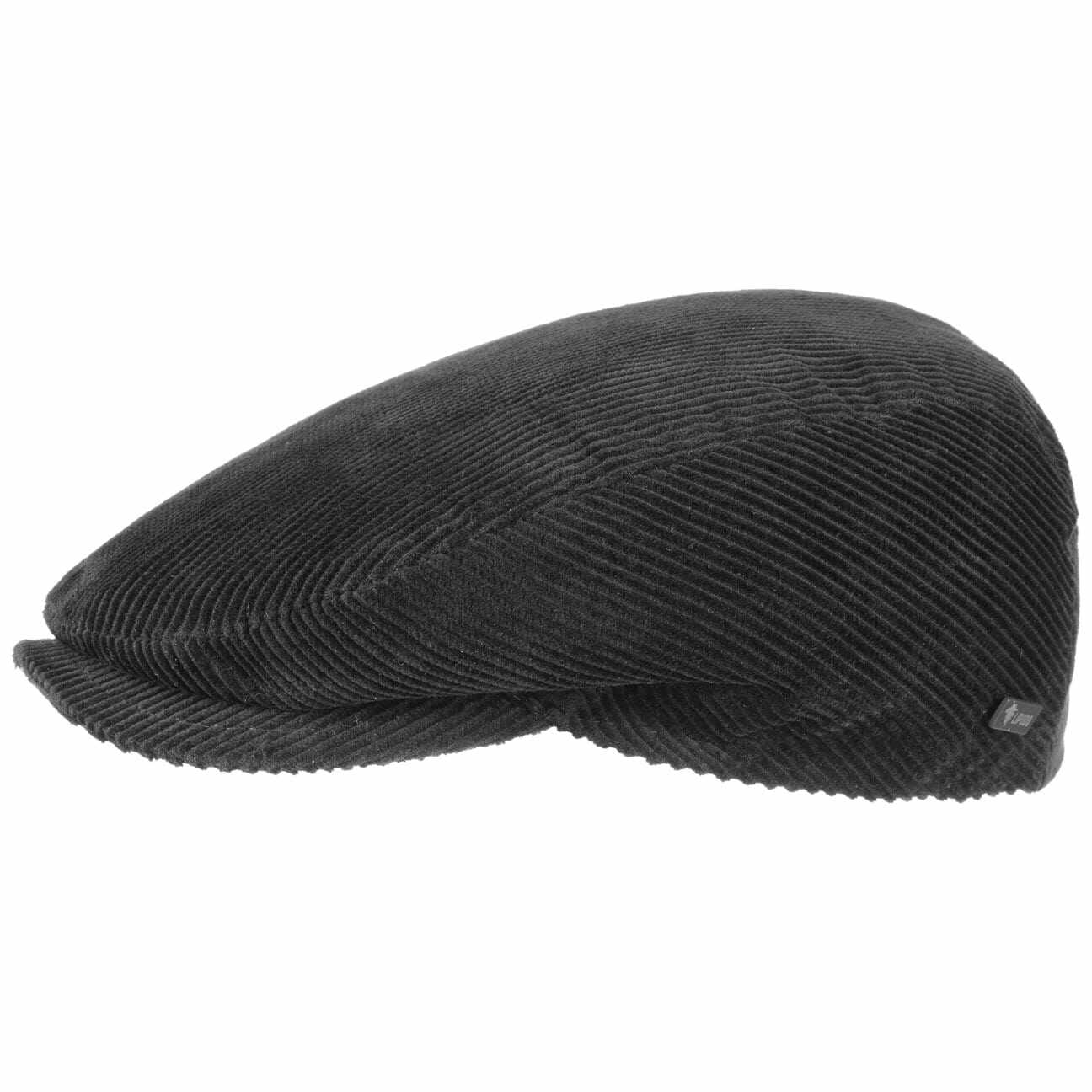 Płaski Kaszkiet Cordial by Lipodo, czarny, XXL (62-63 cm)