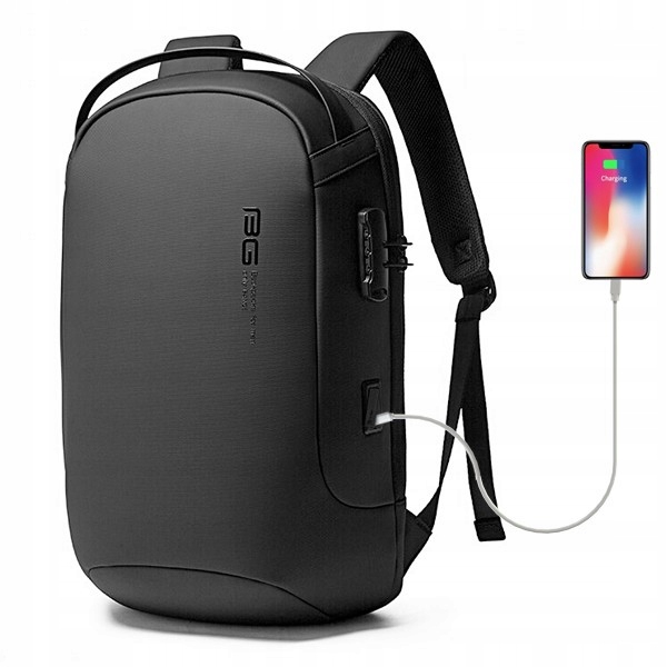 Antykradzieżowy plecak Bange BG-7225 na laptopa 15,6 z Usb czarny