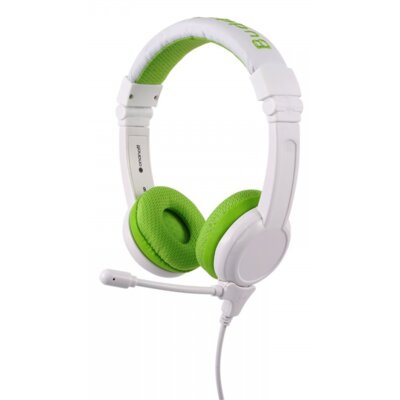 BuddyPhones Słuchawki School+ Słuchawki dla Dzieci 3+ 85dB z Mikrofonem Zielone BP-SCHOOLP-GREEN